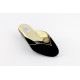 women's slippers DIVA HI  (4.5cm wedge)  black suede